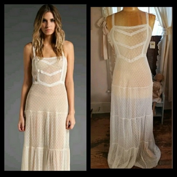 Free People Dresses & Skirts - Free People Intimately Point D’Esprite Maxi Slip